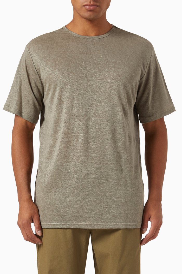 Classic T-shirt in Linen, Neutral