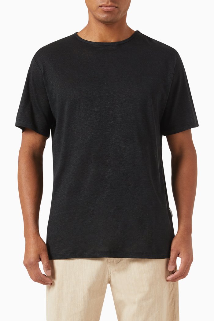 

Classic T-shirt in Linen, Black