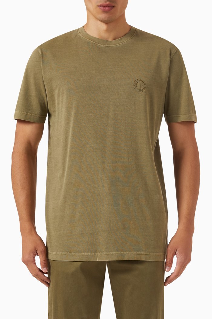 

Faded T-shirt in Cotton Jersey, Green