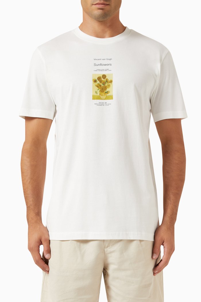 

Boren Graphic-print T-shirt in Organic Cotton-jersey, White