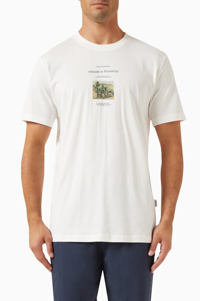 

Boren Graphic-print T-shirt in Organic Cotton-jersey, White