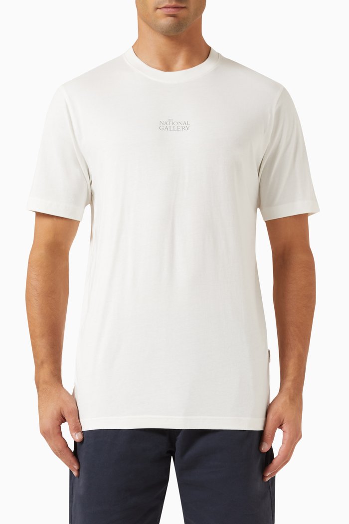 

Boren Graphic-print T-shirt in Organic Cotton-jersey, White