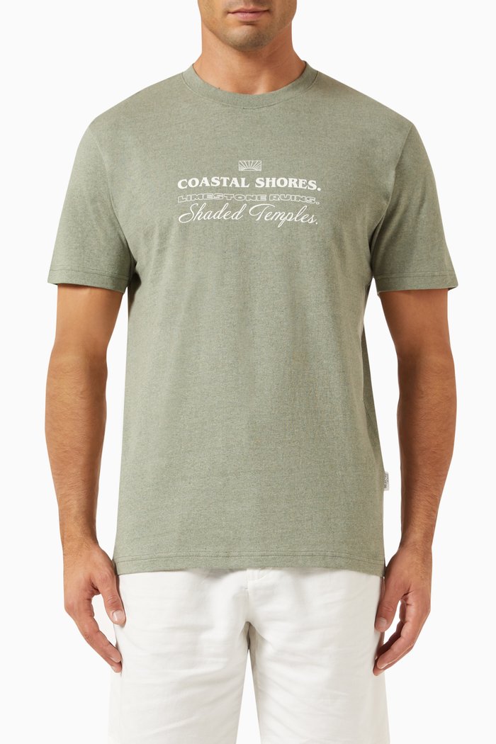 

Lavi Graphic-print T-shirt in Organic Cotton-jersey, Green