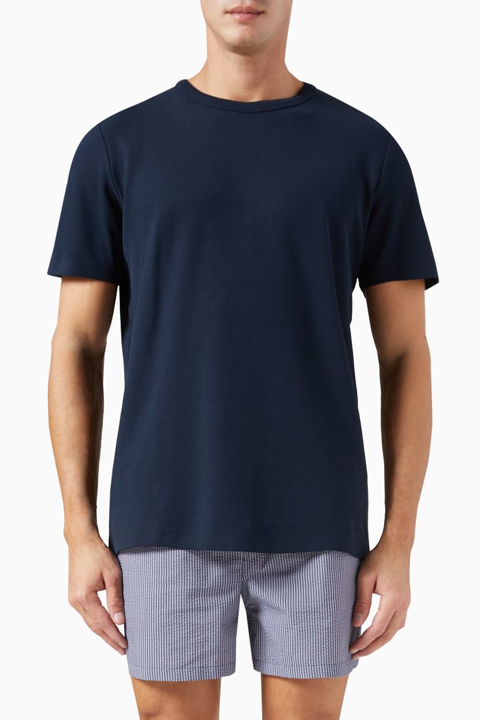 

Classic T-shirt in Cotton Piqué, Blue