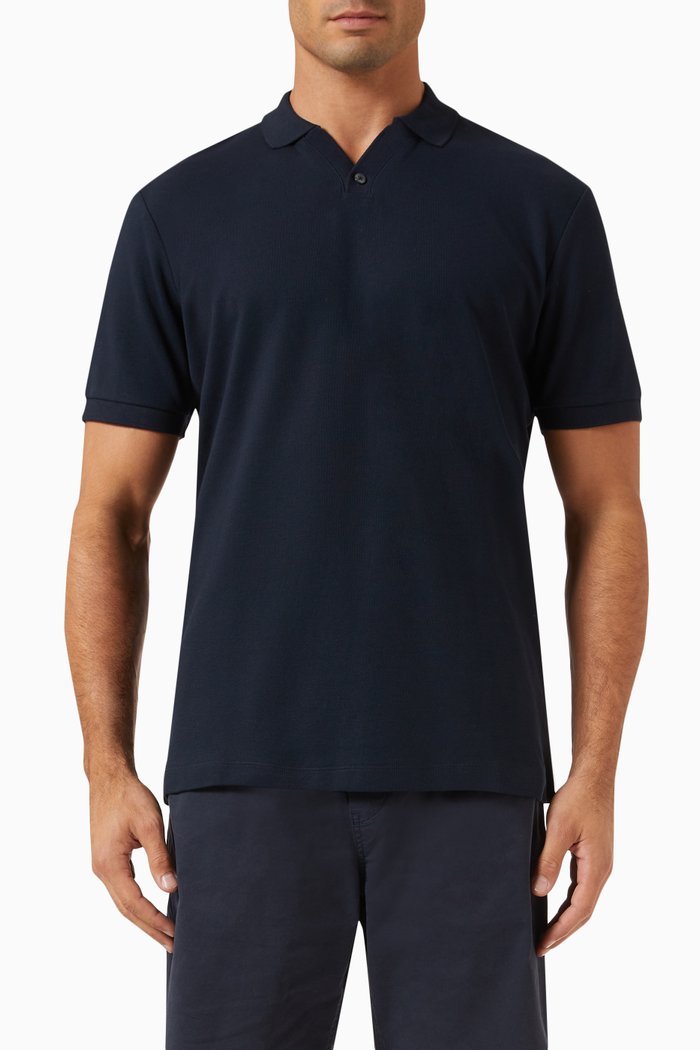 

Jospeh Polo Shirt in Organic Cotton, Blue