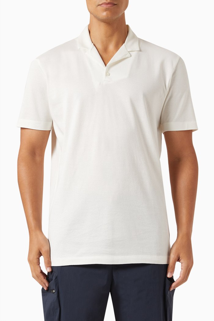 

Polo Shirt in Cotton Piqué, White