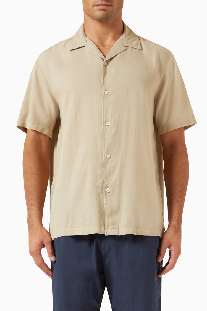 Pastel Shirt in Linen, Neutral