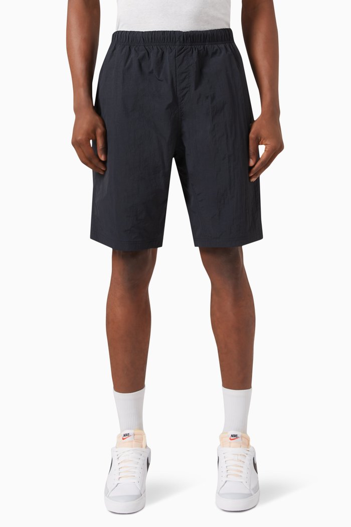 

Bermuda Shorts in Cotton Blend, Black