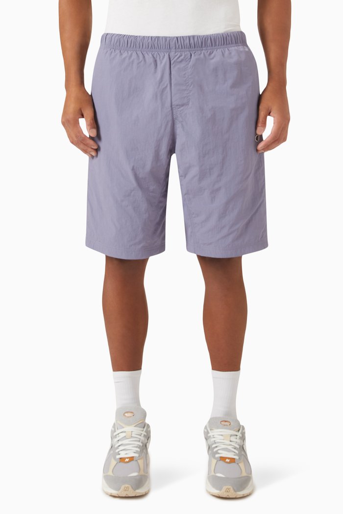 

Bermuda Shorts in Cotton Blend, Blue
