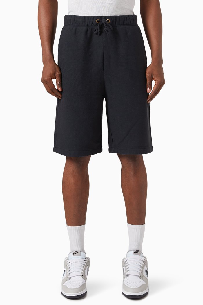 

Logo Shorts in Cotton Blend, Black