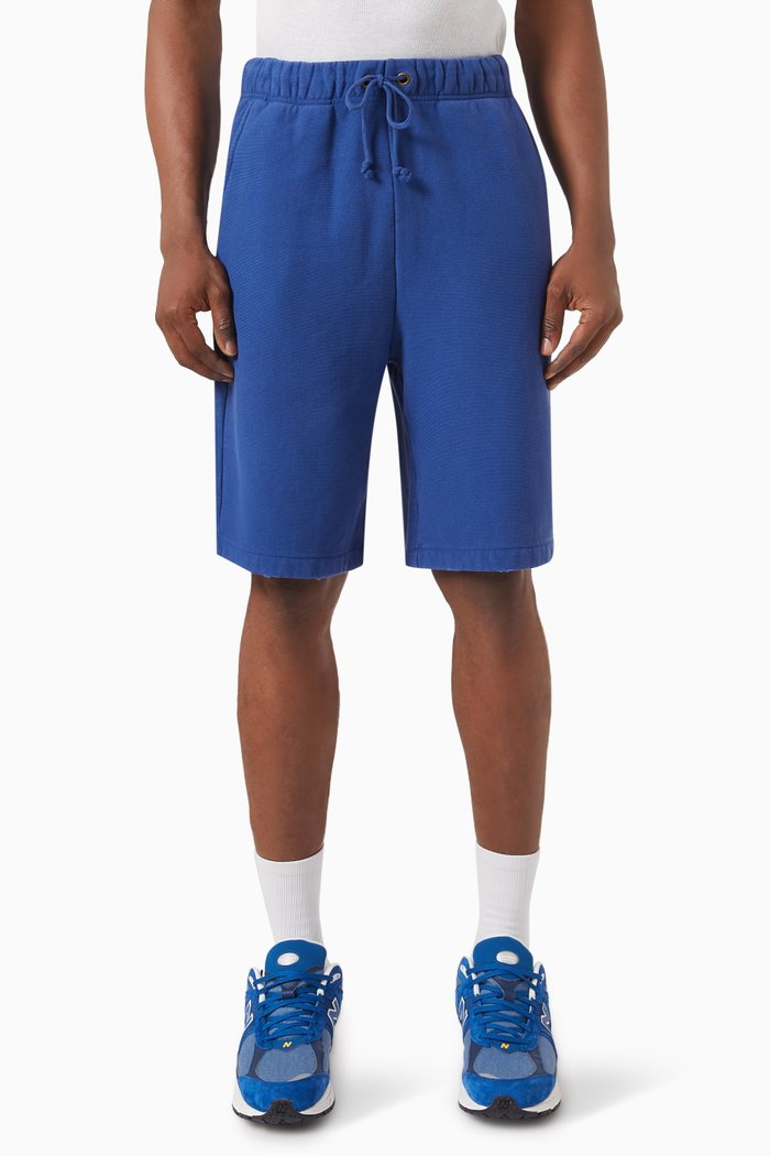 

Logo Shorts in Cotton Blend, Blue