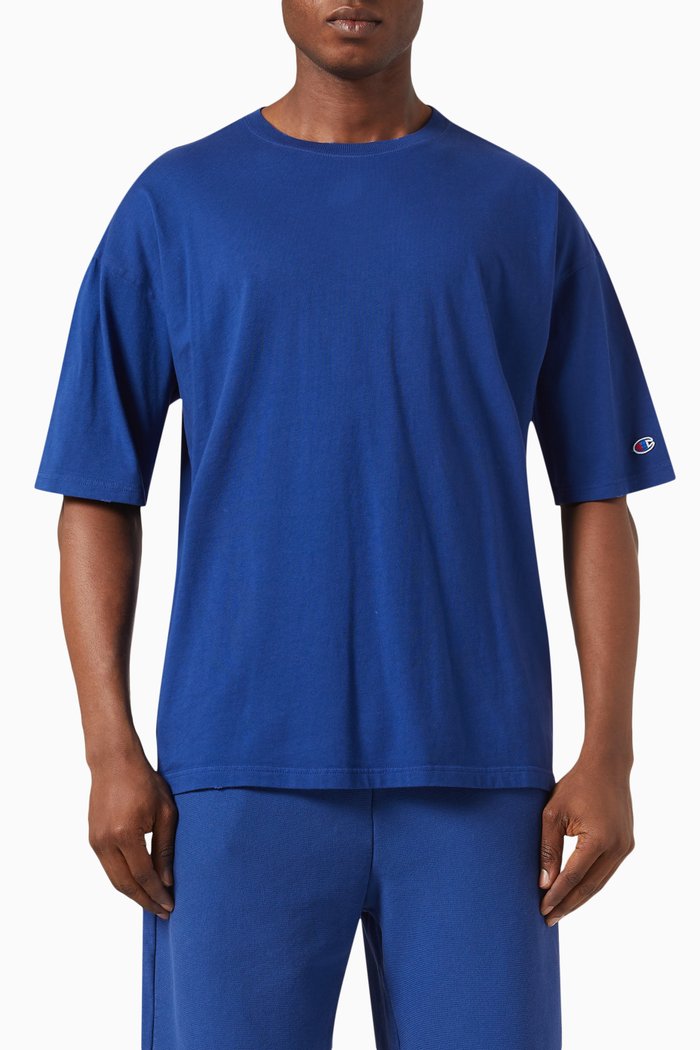 

Logo T-Shirt in Cotton, Blue