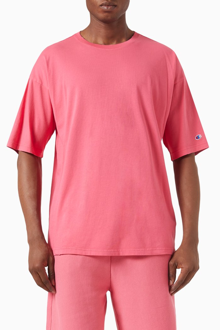

Logo T-Shirt in Cotton, Pink