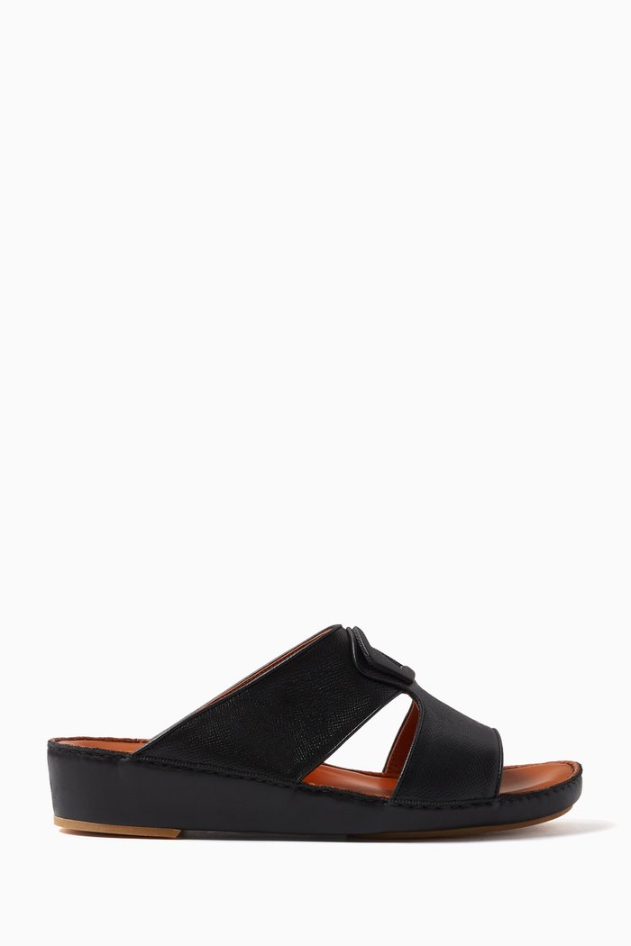 

Peninsula Granulato in Calf Leather, Black