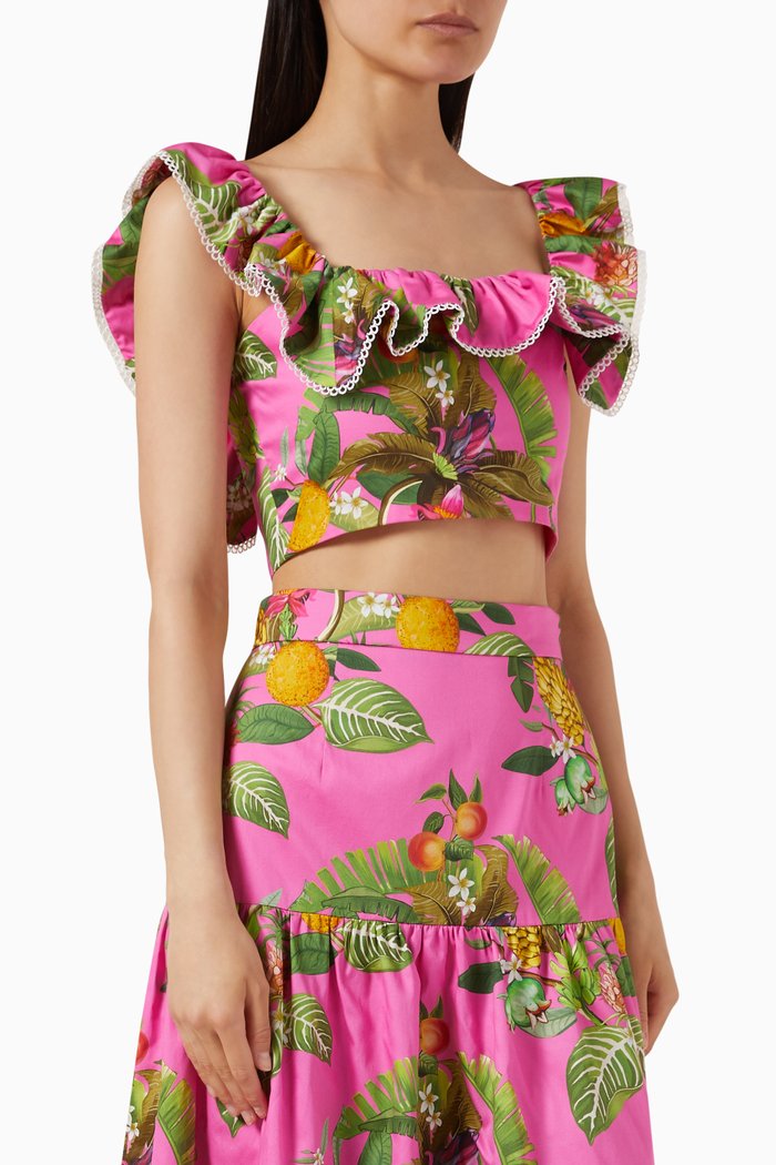 

Jazz Crop Top in Cotton, Multicolour