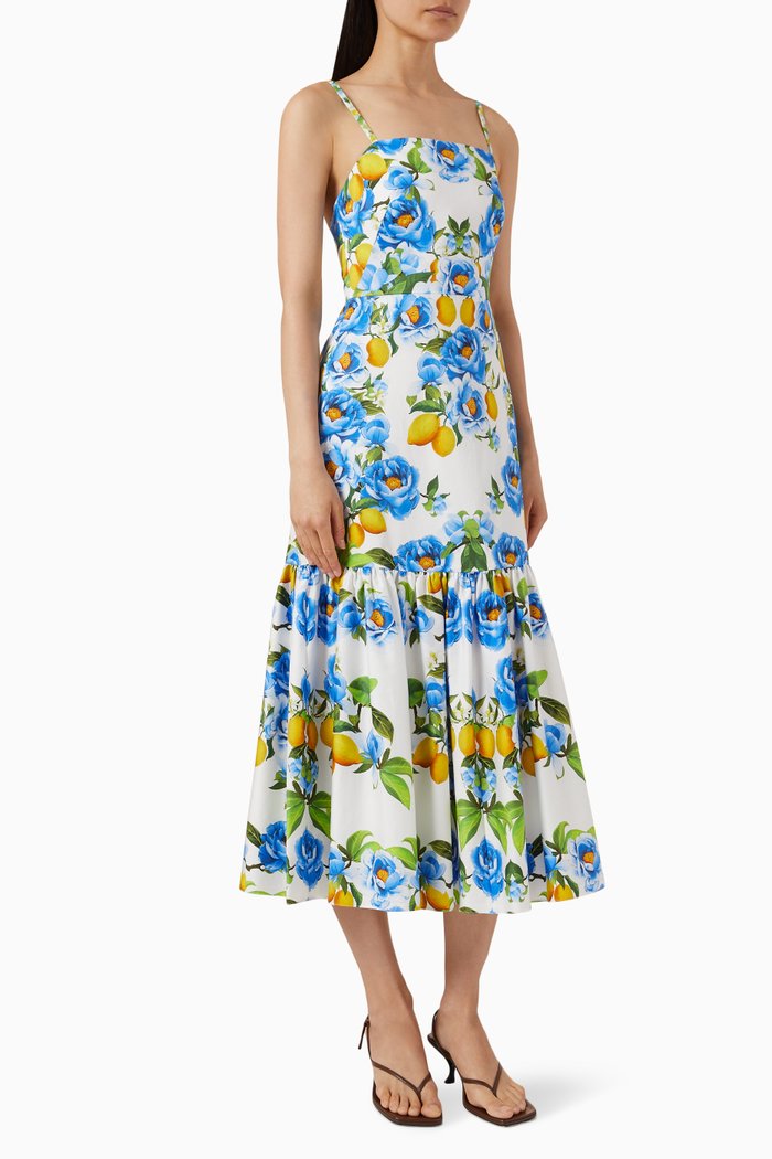 

Corniela Midi Dress in Cotton, Multicolour