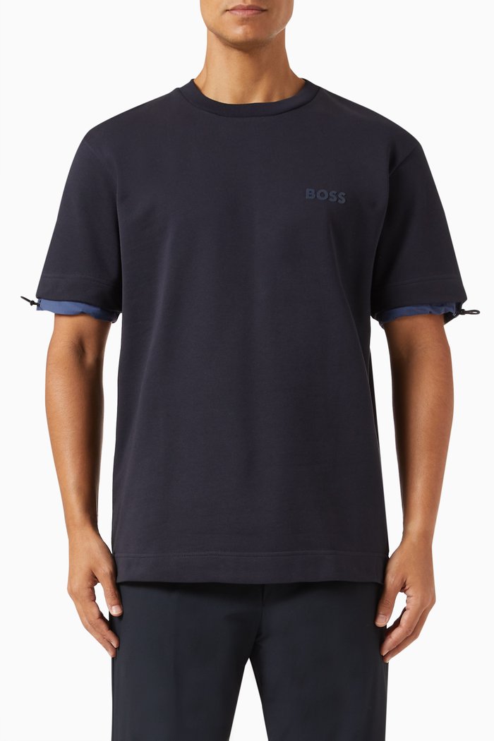 

Logo T-shirt in Cotton Jersey, Blue