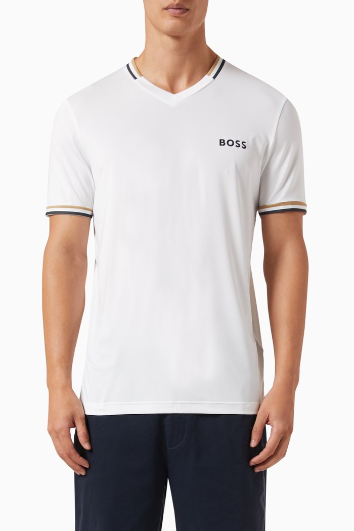 

V-neck Logo T-shirt, White