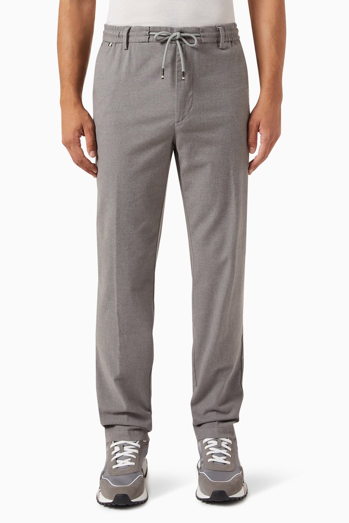 

Kane Tapered Pants in Stretch Cotton Gabardine, Silver
