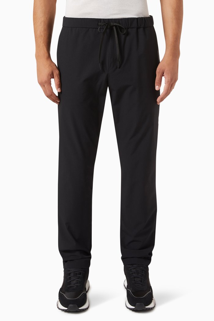 

Slim-fit Chinos in Water-repellent Nylon, Black