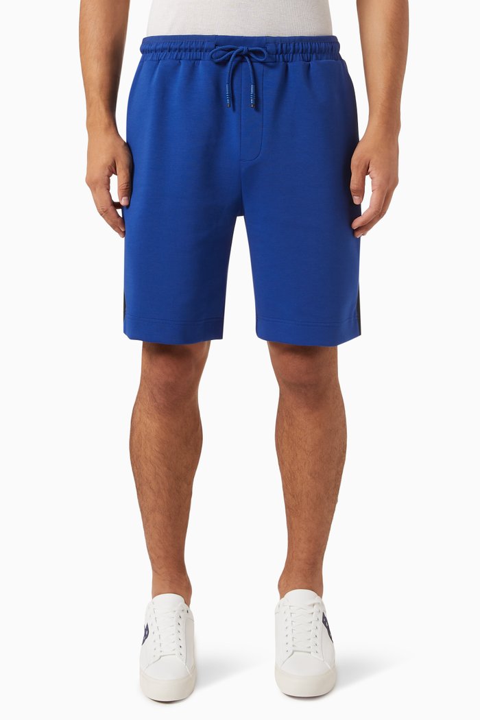 Headlo Shorts in Stretch Cotton, Blue