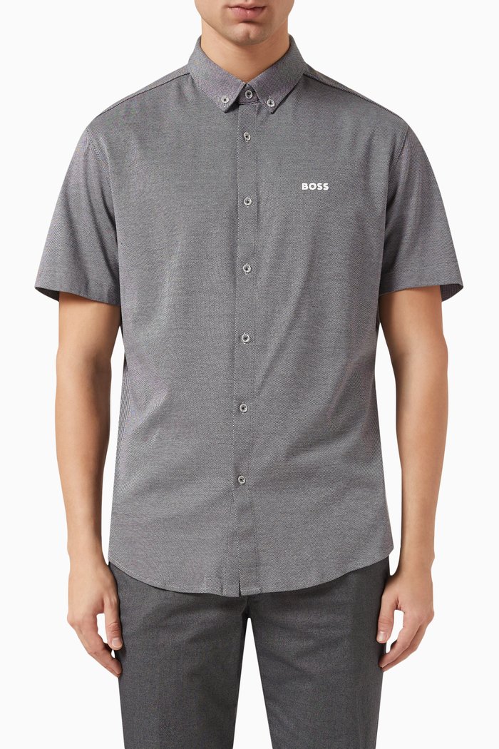 

Biadia Shirt in Cotton-piqué Jersey, Blue