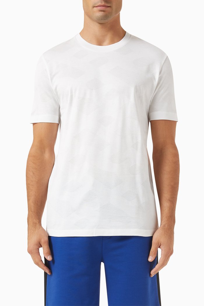 

Monogram T-shirt in Mercerised-cotton, White