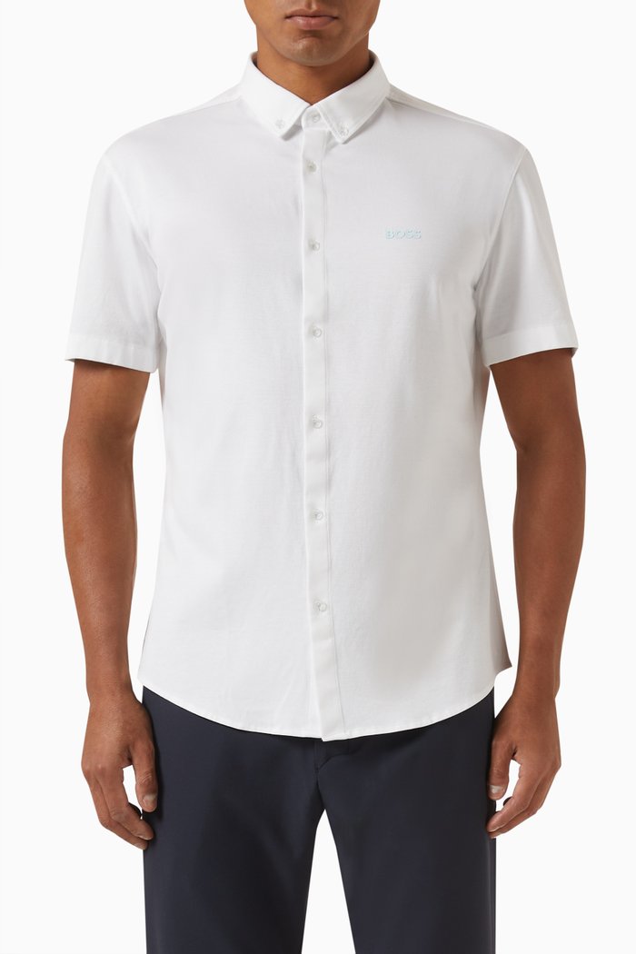 

Biadia Shirt in Cotton-piqué Jersey, White