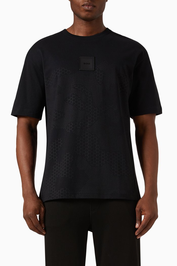 

Talboa T-shirt in Cotton, Black