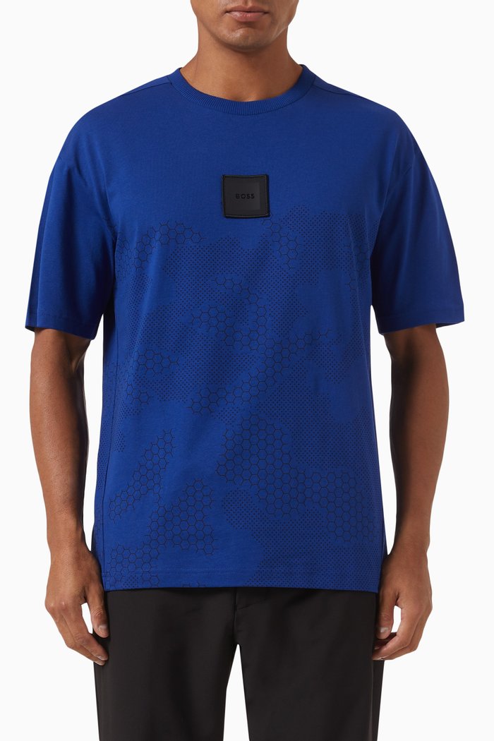 

Talboa T-shirt in Cotton, Blue