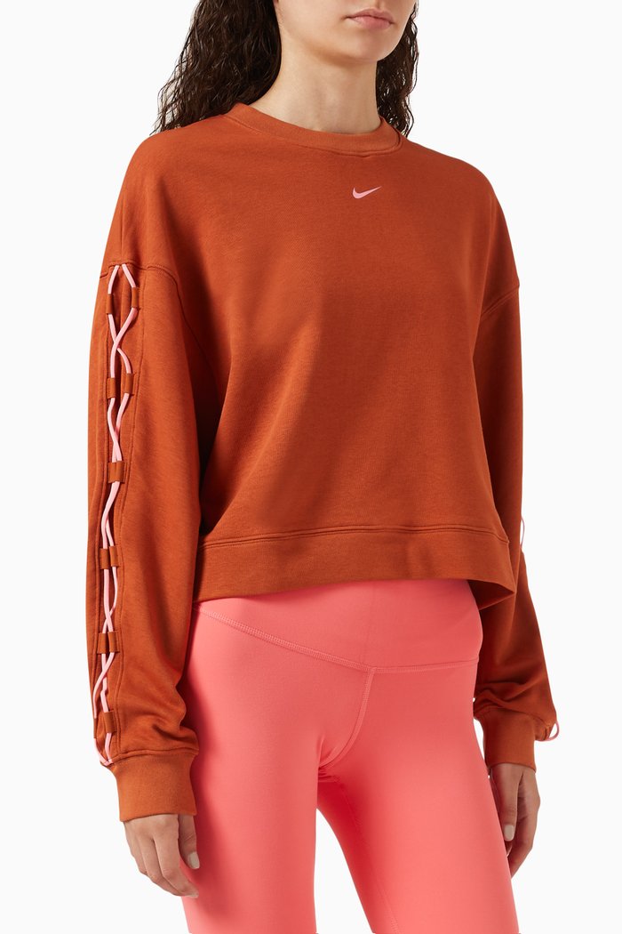 

Dri-FIT Get Fit Sweatshirt in Cotton, Brown