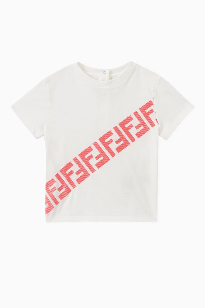 

Logo-embroidered T-shirt in Cotton, White