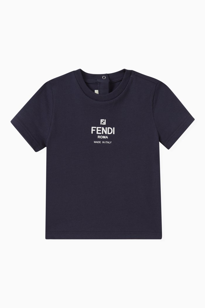 

Logo-print T-shirt in Cotton, Blue