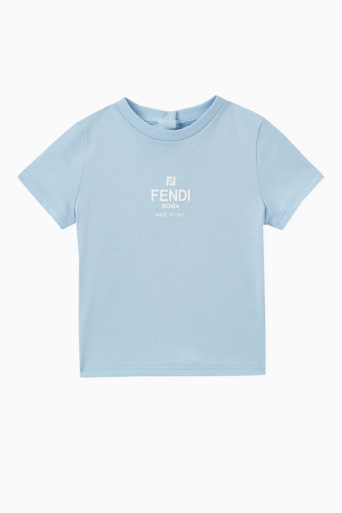 

Logo-print T-shirt in Cotton, Blue