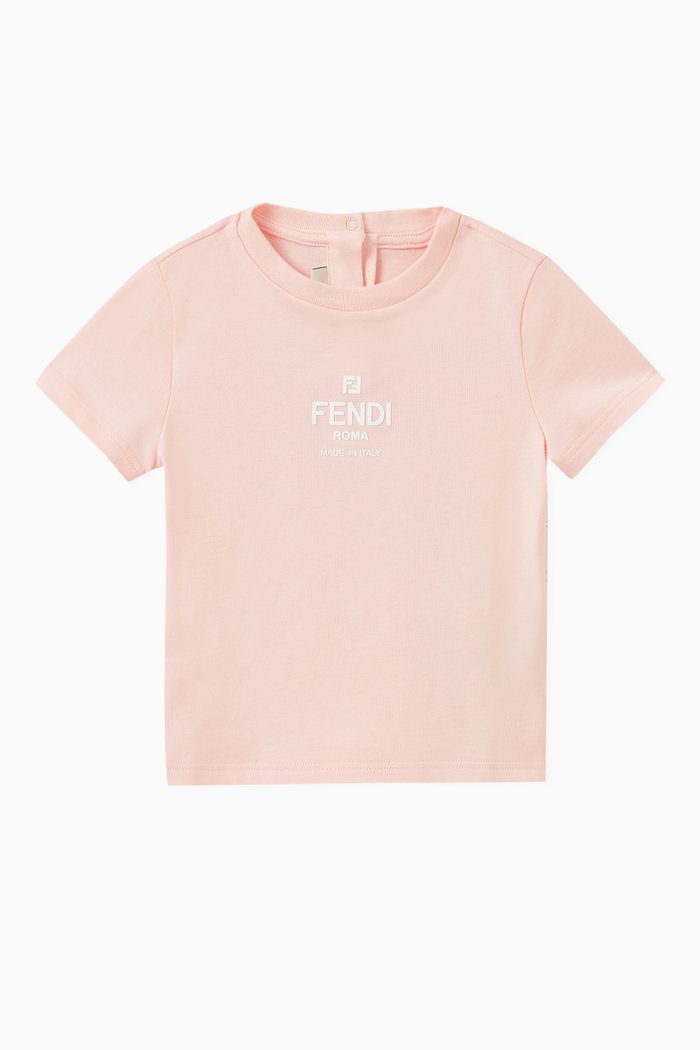 

Logo-print T-shirt in Cotton, Pink