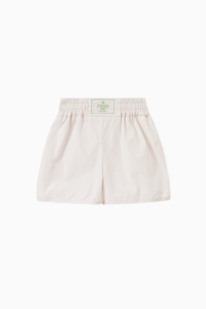 

Logo-patch Shorts in Cotton, White