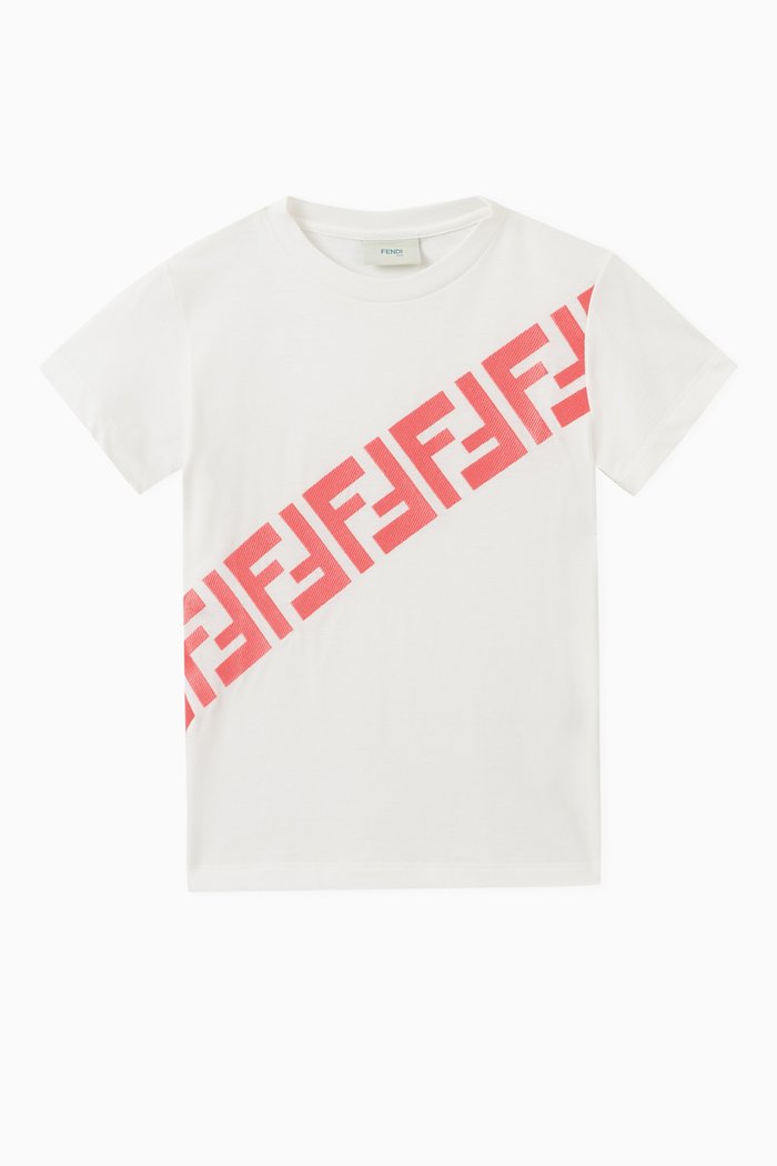 

Logo-embroidered T-shirt in Cotton, White