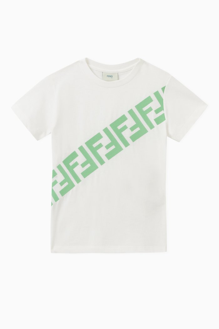 

Logo-embroidered T-shirt in Cotton, White