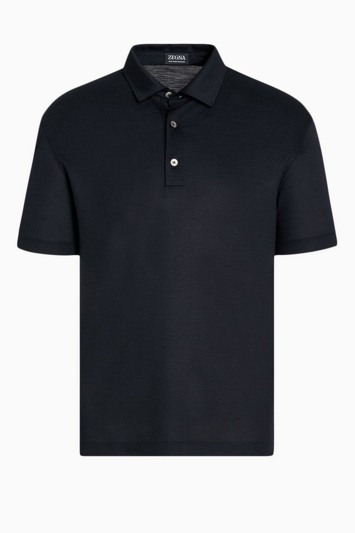 

Polo Shirt in High Performance ™ Wool, Blue