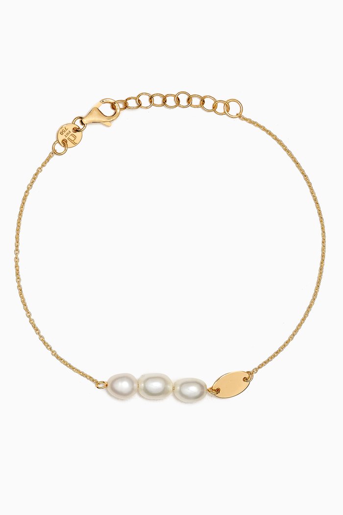 

Kiku Pearl Bracelet in 18kt Gold, Yellow