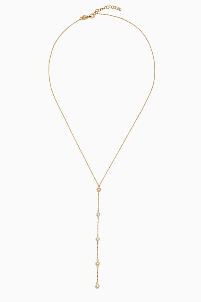 

Kiku Pearl Necklace in 18kt Gold, Yellow