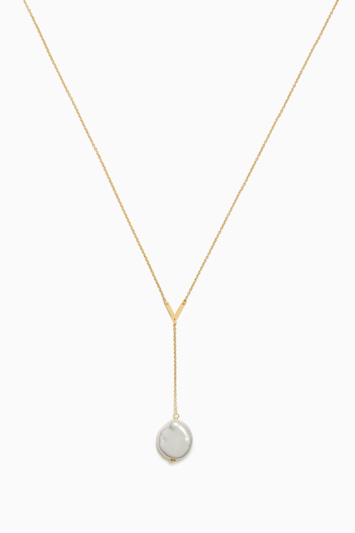 

Kiku Baroque Pearl Necklace in 18kt Gold, Yellow
