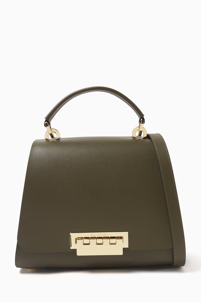 

Earthette Iconic E/W Convertable Backpack in Leather, Brown