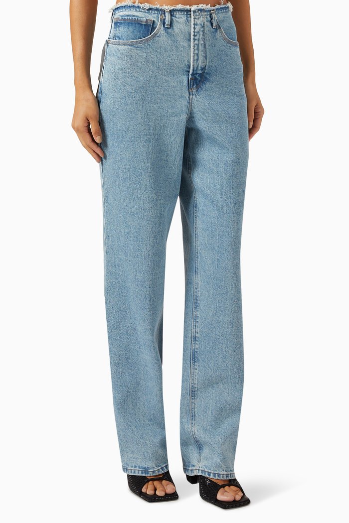 Good '90s Straight-leg Jeans, Blue