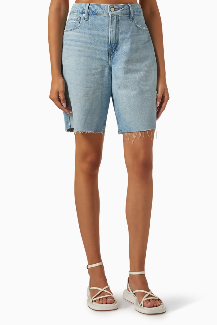 

Good ’90s Bermuda Shorts in Denim, Blue