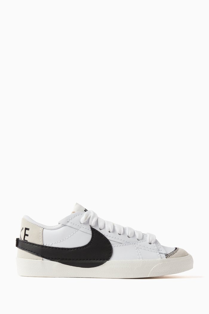 

Nike Blazer Low '77 Jumbo Sneakers in Leather & Suede, Black