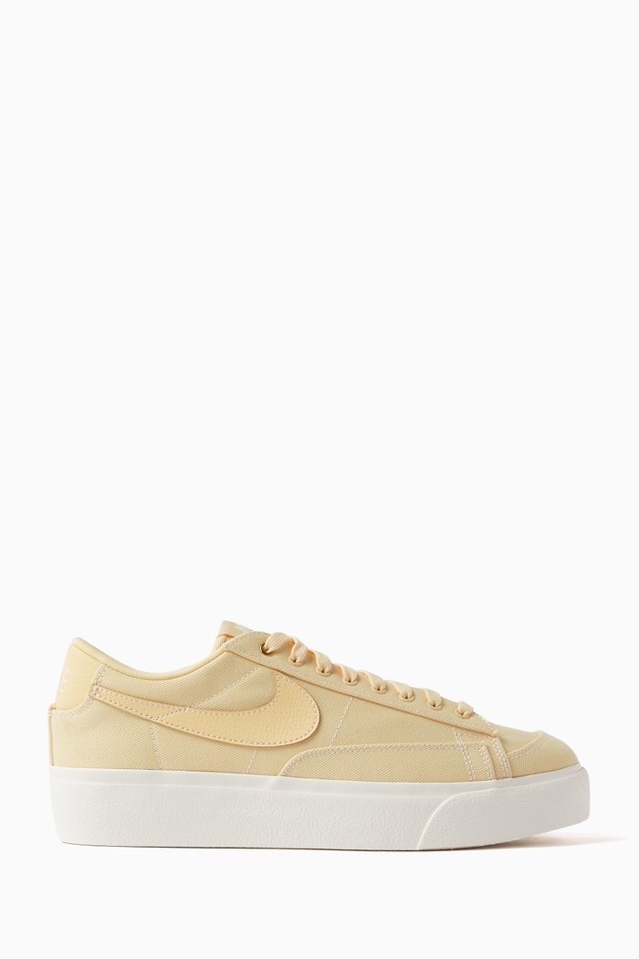 

Nike Blazer Low Platform Sneakers in Canvas, Neutral