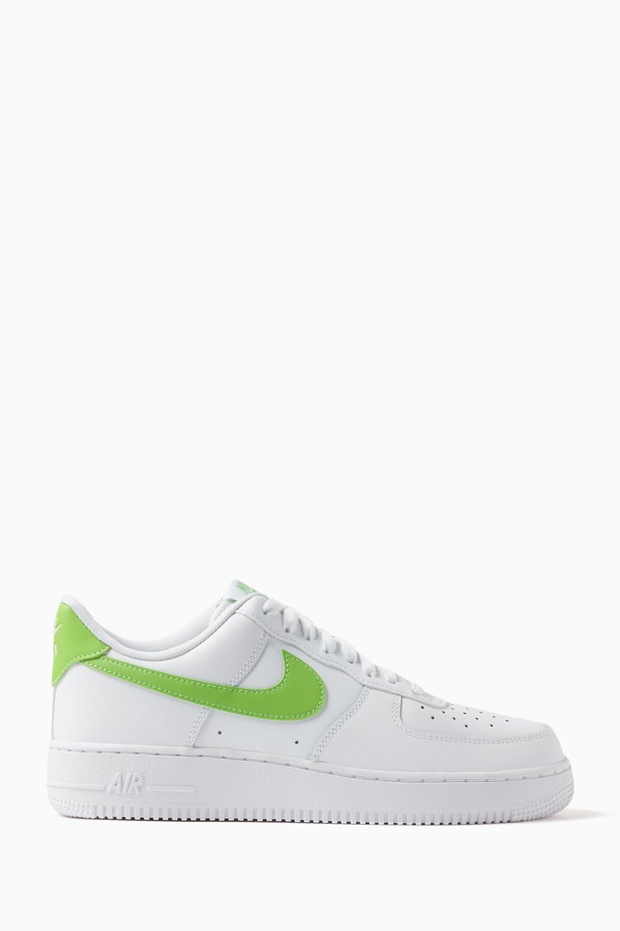 

Air Force 1 '07 Sneakers in Embossed Leather, Green