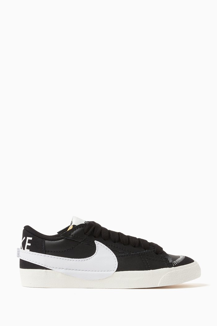 

Nike Blazer Low '77 Jumbo Sneakers in Leather & Suede, Black
