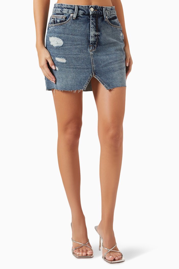 

Mini Skirt in Denim, Blue